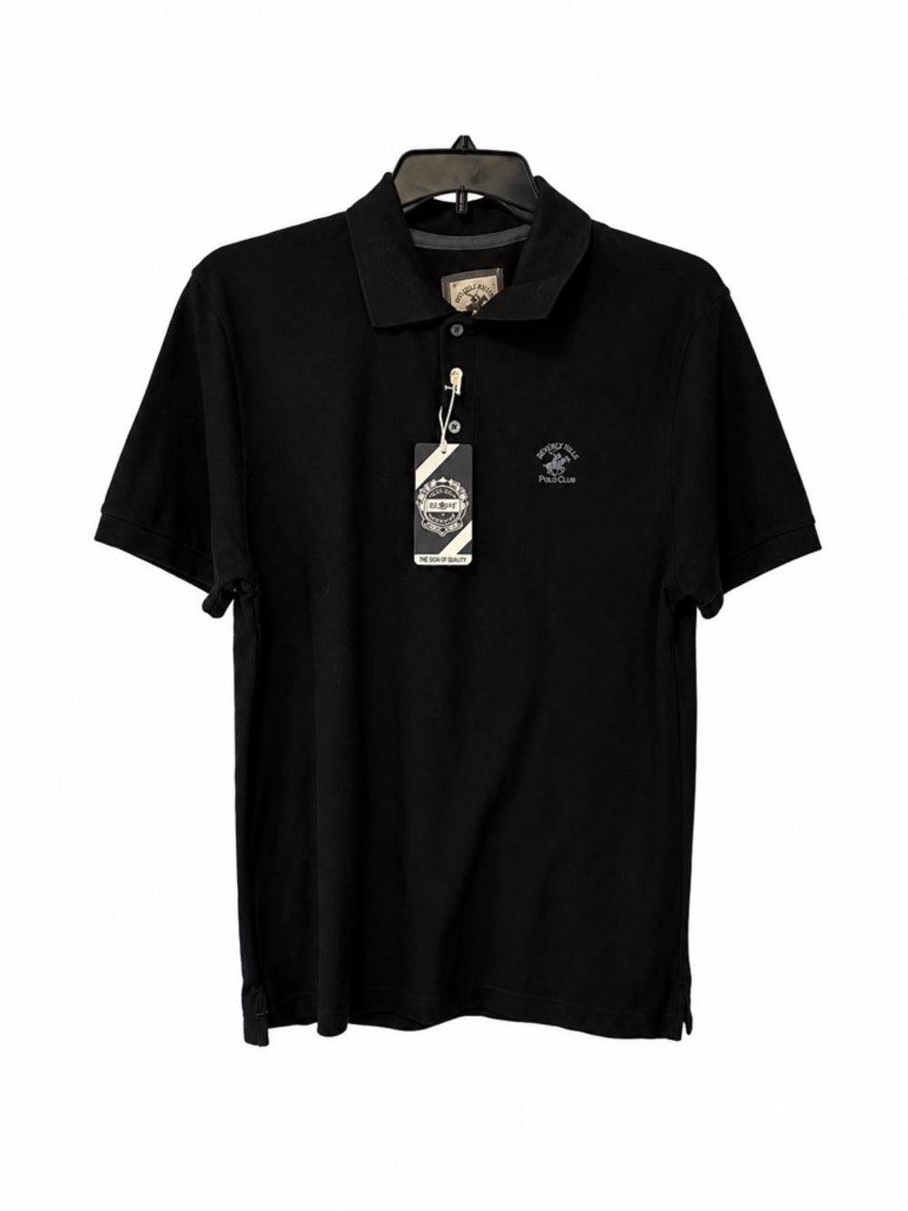 Beverly Hills Polo Club Classic‎ Black Polo Shirt